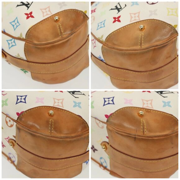 LOUIS VUITTON Monogram Multicolor Greta Hand Bag White M40195 LV Auth 136623 - Picture 14 of 16